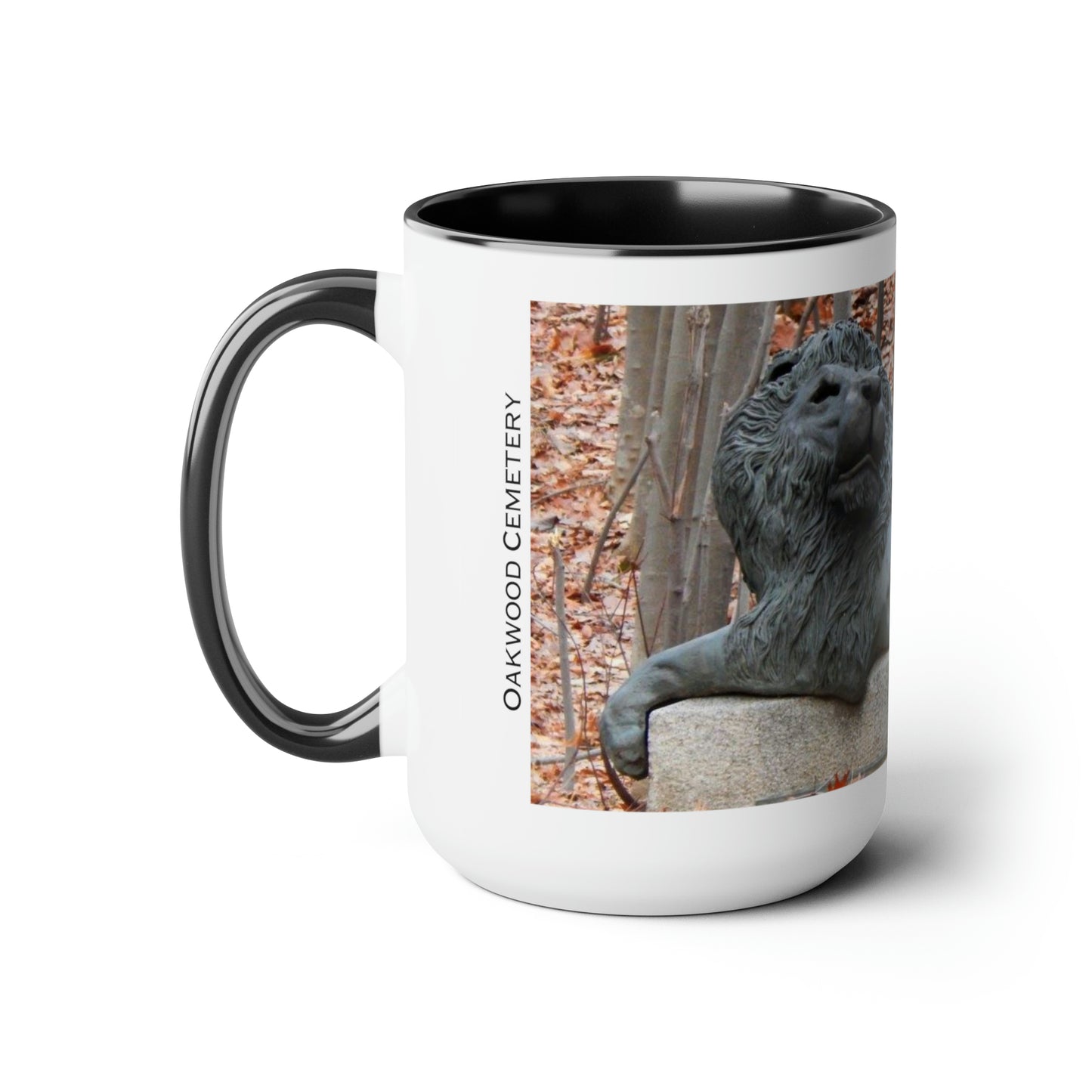 The Haggerty Lion 15 oz Mug, Oakwood Cemetery, Syracuse New York