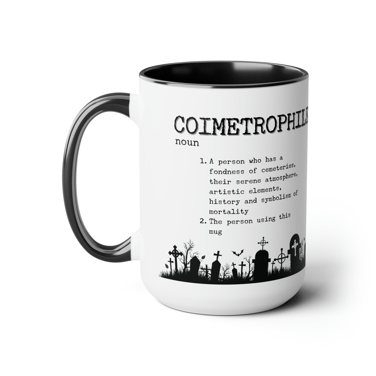 Coimetrophile Cemetery Lover Personalized Mug