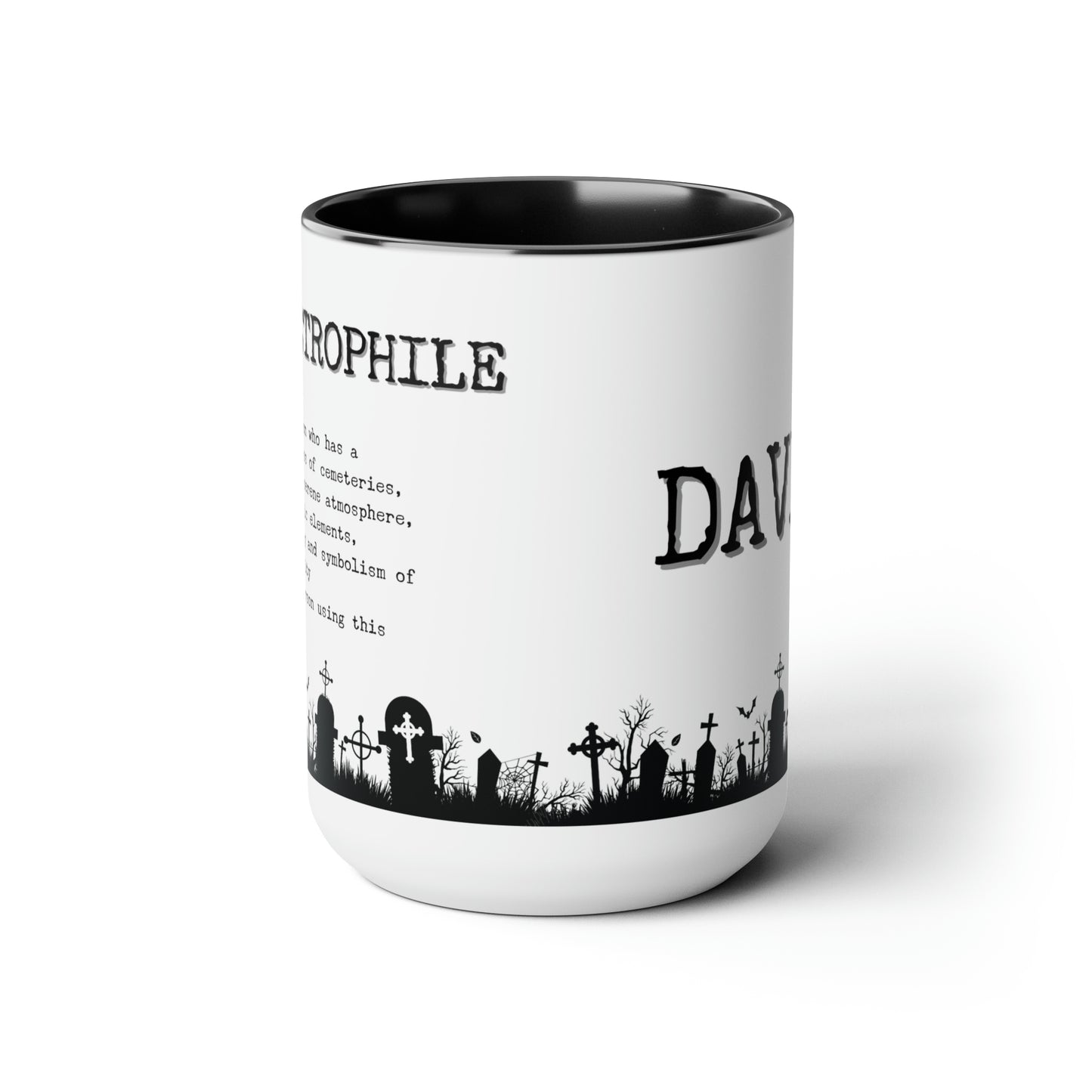 Coimetrophile Cemetery Lover Personalized Mug