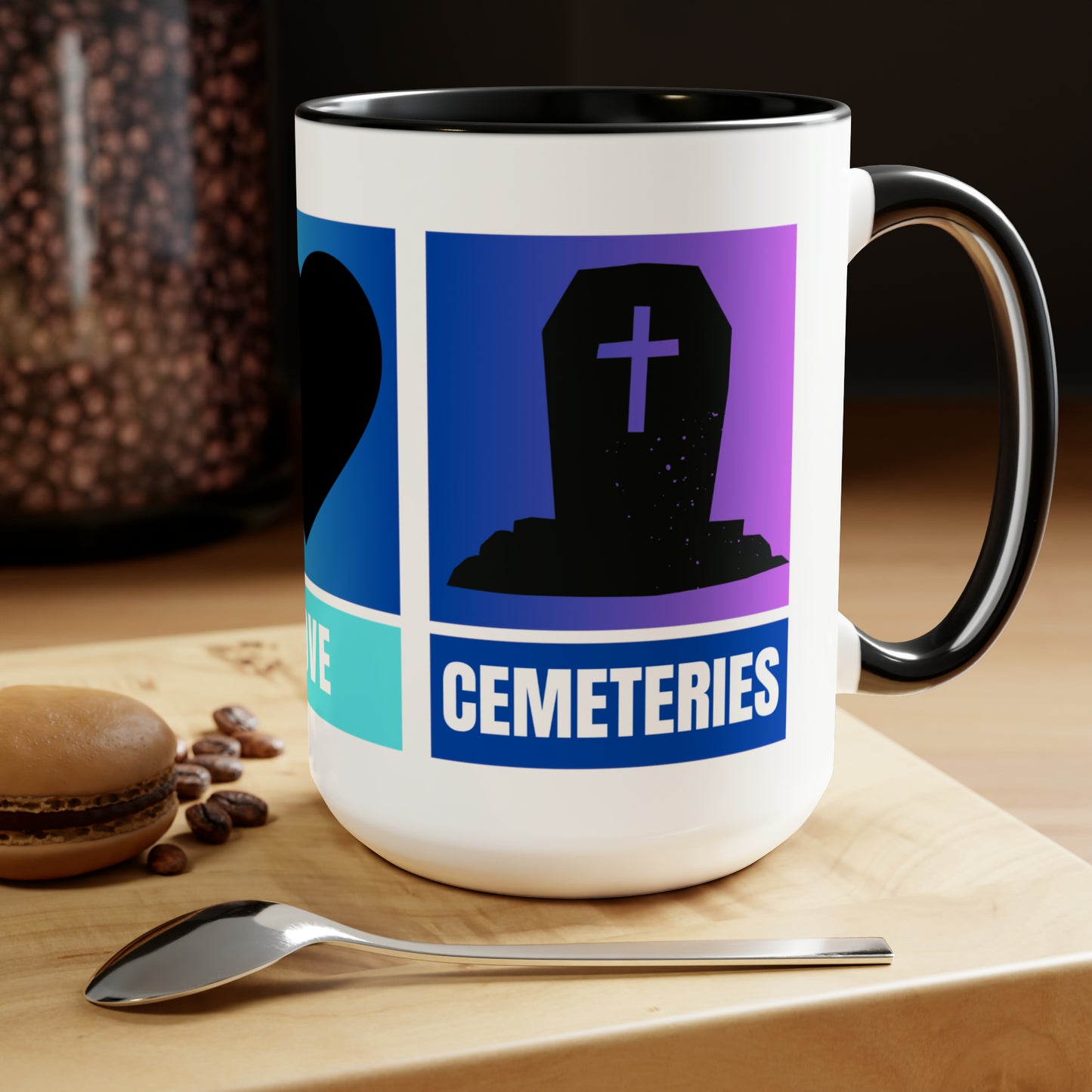 Peace, Love, Cemeteries Mug