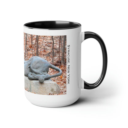 The Haggerty Lion 15 oz Mug, Oakwood Cemetery, Syracuse New York